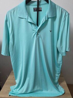 Callaway Opti-Dri Men's Teal short sleeve performance polo size Small